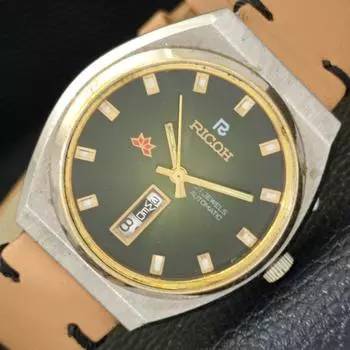 Б/у ЯПОНИЯ RICOH R31 АВТОМАТИЧЕСКИЕ МУЖСКИЕ ЧАСЫ DAY&DATE ОРИГИНАЛЬНЫЙ ЦИФЕРБЛАТ a433094-2 R114-a433094