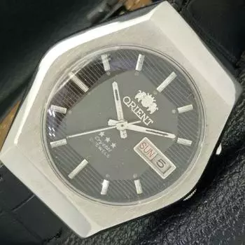 Б/у ЯПОНИЯ СТАРИННЫЕ АВТОМАТИЧЕСКИЕ МУЖСКИЕ ЧАСЫ ORIENT CRYSTAL 46941 ОРИГИНАЛЬНЫЙ ЦИФЕРБЛАТ a416171-2 R10621f-a416171
