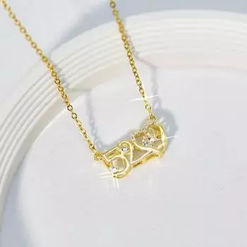 Бьющееся Сердце Новое 520 Умное Ожерелье Женский Темперамент Одиночный Стиль Продвинутое Чувство Pure Natural