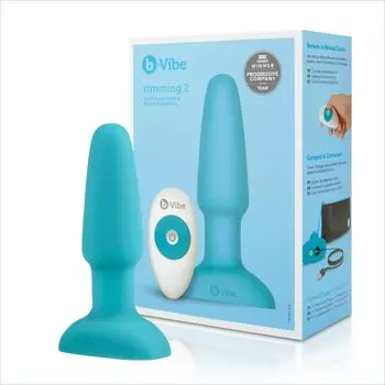 B Vibe RIMMING PLUG 2 TEAL Римминг-пробка Синий