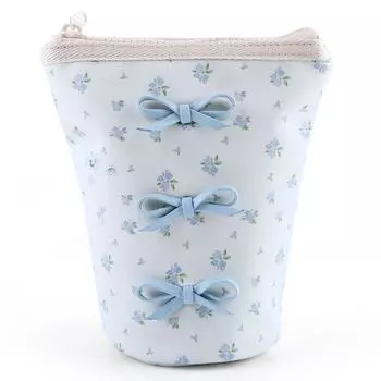 B# Женская кожаная косметичка с бантом, косметичка, переносная косметичка, кисточки для макияжа