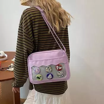 Ba Chi Guzi Pain Bag Женская японская сумка для колледжа Второго мира Yuan для выставки Comic-Con Peripheral Students JK Crossbody Uniform Bag one size fits all чёрный