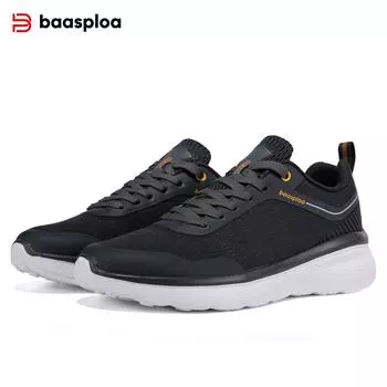 Baasploa мужские кроссовки новая дышащая спортивная обувь с сеткой мужские легкие удобные повседневные кроссовки мужские противоскользящие мужские кроссовки 43 темно-серого