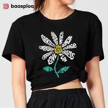 BAASPLOA Женская летняя дышащая удобная женская футболка с короткими рукавами и принтом, качественная универсальная брендовая брендовая повседневная свободная женская футболка для занятий спортом на открытом воздухе, для бега