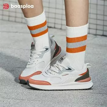 Baasploa женские повседневные кроссовки кожаные женские мягкие удобные подошвы женские модные универсальные премиальные женские повседневные кроссовки 38 бежевый