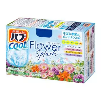 Bab Cool Flower Splash 12 таблеток типа x 3 Газированные соли для ванн Лечебные (4 таблетки) [Квазинаркотик]