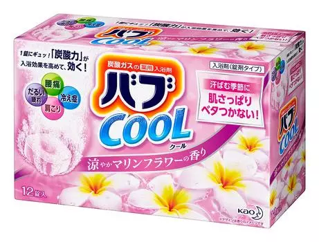 Bab Cool Marine Flower Scent 12 Tablets Carbonated Bath Salts Medicinal [Quasi-drug]