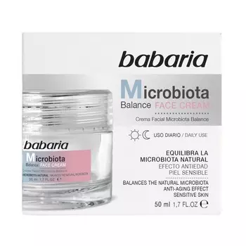 Babaria Microbiota Balance Crema Facial Crema Uso Diario Piel Sensible 50 мл