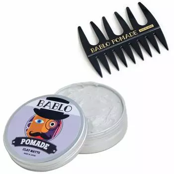 Bablo Pomade Clay Mat Hair Wax Hair Wax Hair Conditioner Water Based Hair Grease Mesh Comb Set