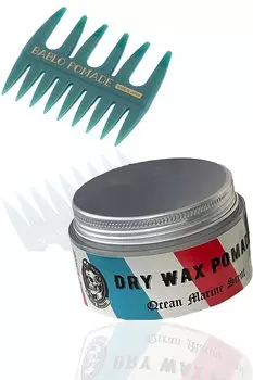 Bablot Pomade Dry Cream Pomade Mesh Comb Set Hair Wax Grease Hair Conditioner & (зеленый) Мужской