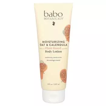Babo Botanicals, Увлажняющий лосьон для тела, овес и календула, 8 жидких унций (237 мл)