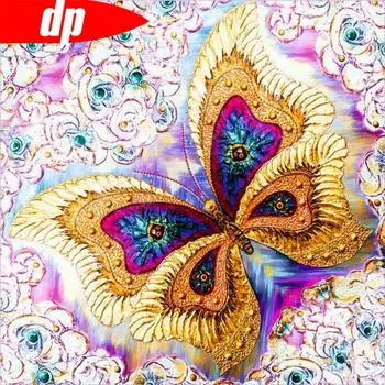 Бабочка Алмазная мозаика Полный дисплей Diy Алмазная картина Животное Алмазная вышивка Искусство Домашний декор 30x30CM
