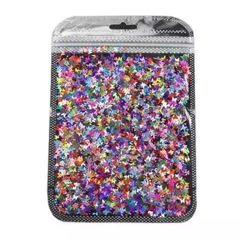 Бабочка Голографические хлопья Блеск для ногтей Блестки Декор Маникюр Советы Ломтики