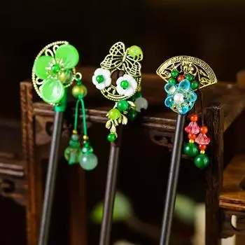 Бабочка/Ханьфу заколка для волос традиционные заколки для волос в виде цветка аксессуары для волос пучок для волос для ханьфу Style B