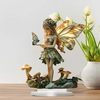 Бабочка Эльфы Настольный Орнамент Центральный Элемент Украшения Стола Подарок Домашний Декор 2D Самолет для