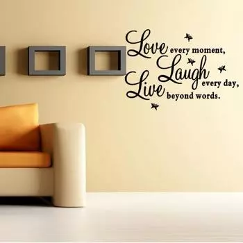 Бабочка Письмо Стена Стикер Съемная Наклейка Главная Спальня Гостиная Декор