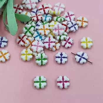 Бабочка Шар 100 шт. Цветок Ручной Работы Буква Бисерный Материал Акрил Ювелирные Изделия Аксессуары Ожерелье Браслет DIY бусины Double-sided rose