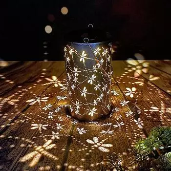 Бабочка Ветер Chimes Солнечный Свет Автоматическая Зарядка Водонепроницаемый Полый Дизайн Солнечные Фонарики Ветер Hummingbird