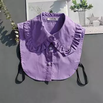 Бабочка Vitality Girl Фиолетовый Сложенный Носит Милая Девушка Ветер Кружева Поддельный Воротник Девушка