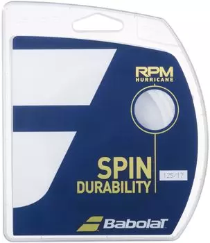 Babolat RPM HURRICANE Tennis String, 12m, White, 241141-wh