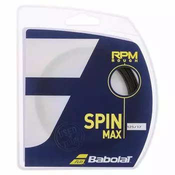 Babolat RPM ROUGH Tennis 12m Single 241140 String, String, чёрный