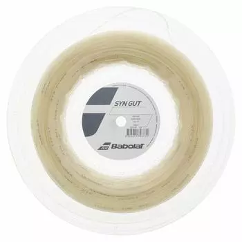 Babolat Thin Gut 200M Roll Жесткая теннисная мононить нейлоновая нить 243144 Натуральная (125мм/130мм/135мм) Калибр 1.30мм (128)