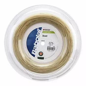 Babolat Xcel (17g-1.25mm) Tennis String Reel (Natural)