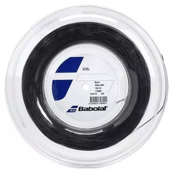 Babolat Xcel Tennis String - Black - 1.30mm/16G - 200m (660ft) Reel