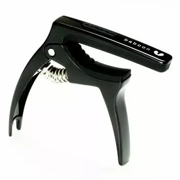 Baboon MGC3 Guitar Capo Акустическая гитара Электрогитара Электрическая басовая гитара Держатель медиатора Съемник штифта ремня 3-в-1 (черный) чёрный
