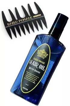 Babro Pomade Hair Oil Mesh Comb Black Styling Treatment Men s & Non-Rinse