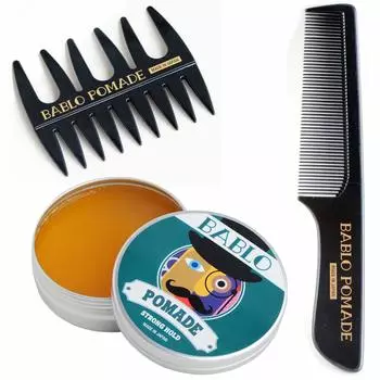 Babro Pomade Stronghold Comb Mesh Comb Included Grease Hair Wax Hair Grease