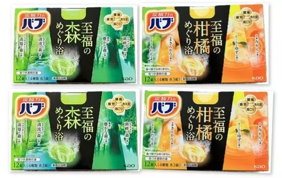 Babu Blissful Citrus Meguri Bath 12 таблеток x 2 юзу кумкват судачи Blissful Forest Meguri Bath 12 таблеток x 2 лес лес чистый ручей лес