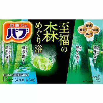 Babu Blissful Forest Meguri Bath 12 таблеток типа x [Набор 2] (4 3)