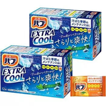 Babu Extra Cool Mint Scent 12 таблеток x 2 соли для ванн + [квази-лекарство]