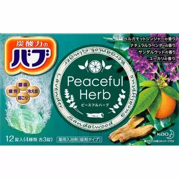 Babu Peaceful Herb 12 таблеток типа x [Набор 2] (4 3)