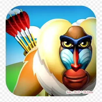 Бабуины Тарзан Дикая природа Термопереносные виниловые нашивки Наклейки для одежды Аппликации своими руками Моющиеся нашивки