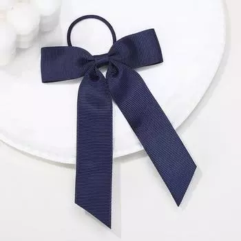 BABY BOWS 3.74*5.3inch Ribbon Bows Hair Bands Toddler Cheer Bow Head Rope Kids Solid Basic Party Headwear Hair Accessories