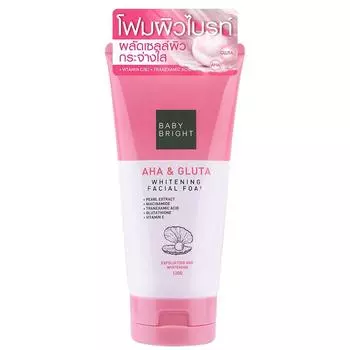 Baby Bright AHA & Gluta отбеливающая пенка для лица 120 г 1pc