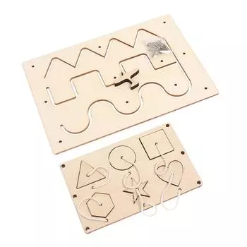 Baby Busy Board Diy Материал Бизиборд Дошкольное образование Деревянные игрушки