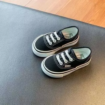 Baby canvas shoes spring and autumn new children s one-pedal casual shoes boys and girls board shoes students white shoes tide 24 yards inner length 15.5cm