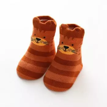 Baby Cute Cartoon Animal Knee High Long Slippers Autumn Spring Warm Cotton Anti-slip Floor Socks for Children Girls Boy Clothes 0-1 years old