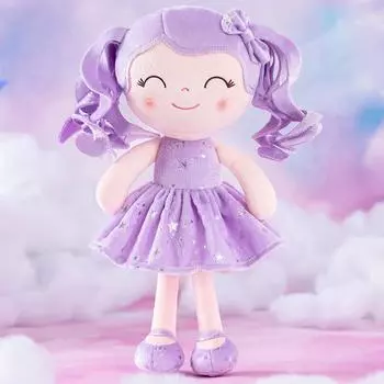Baby Doll Curly Hair Starry Sky Series Christmas Gifts Doll Collection Ideas Baby s First Birthday Gift Purple