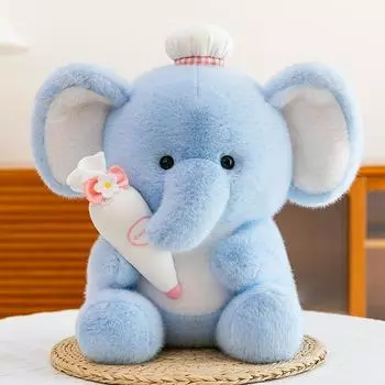 Baby Elephant Dressing Doll Plush Toy Doll Grabbing Machine Doll Plush Toy Wedding Event 22cm0.2kg
