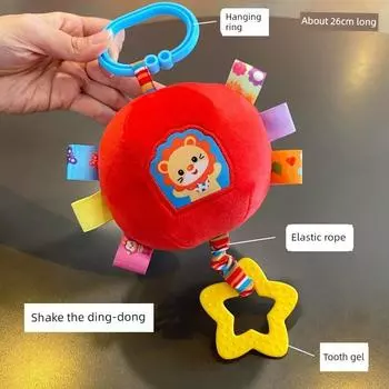 Baby Gaze following Stroller Educational Toys 0-1 Years Old Cradle Red Ball wind chimes