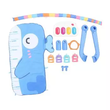 Baby Gym Play Mat Multifunctional Baby Music Fitness Rack Toy Early Education Puzzle Pedal Piano Cra