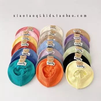 Baby hat autumn and winter baby beret autumn boys and girls wool hat children s knitted hat children s pumpkin hat