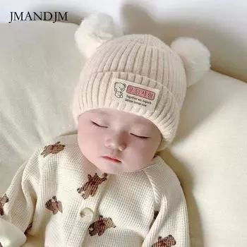 Baby hat autumn and winter cute super cute newborn infant fetal hat male and female baby wool hat newborn knitted hat