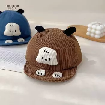 Baby hat cute super cute cap baby autumn and winter sun hat children s adjustable soft brim baseball cap reference 4-24 months (44-48cm) бежевый