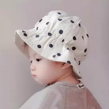 Baby Hat Patch Summer Bungeoji Sunshine, Бесплатная, Клетчатая, Популярная детская одежда в Корее