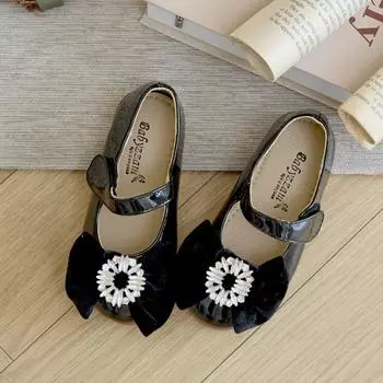 Baby Jam Elle Ribbon для девочек на плоской подошве, черный-Y871 130